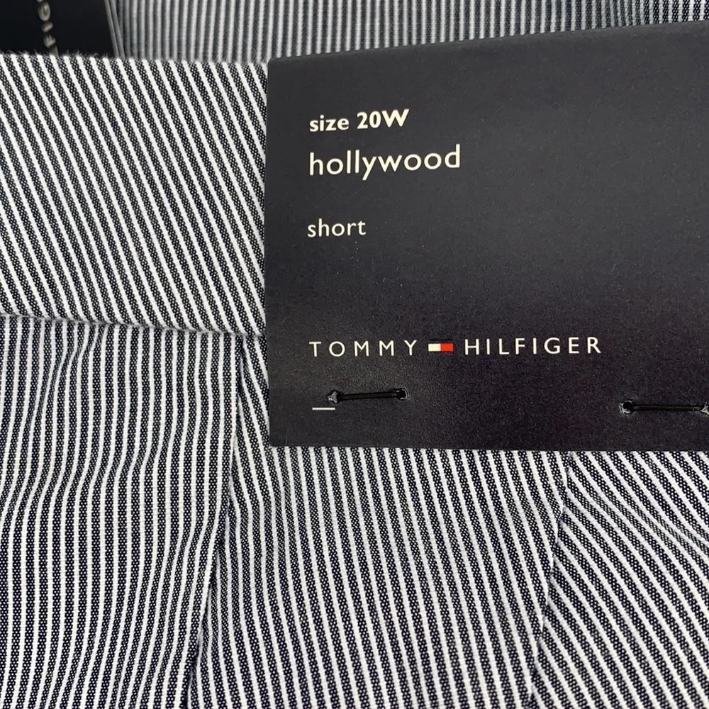 NWT TOMMY HILFIGER Hollywood pinstriped Shorts 20W - Picture 3 of 5